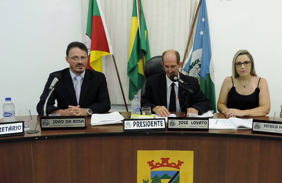 Vereador José Orestes Lovato é o Presidente da Câmara de Vereadores de Paraíso do Sul no exercício de 2019.